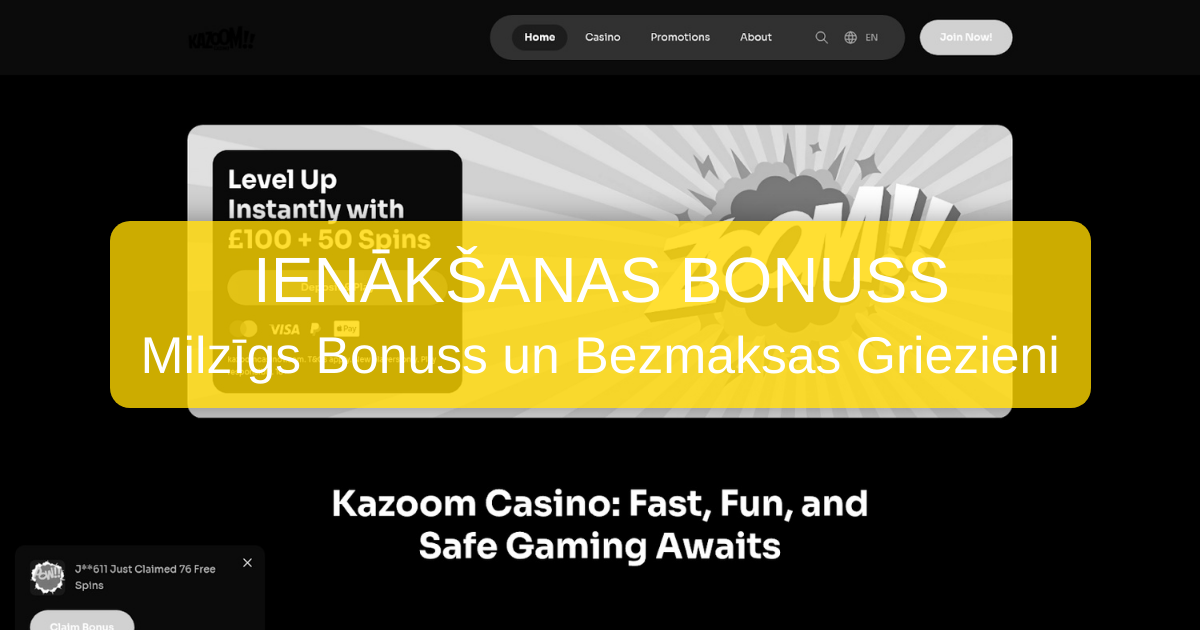 Kazoom Casino Latvija - Licencēts kazino